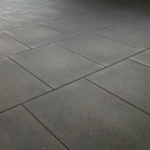 Shiny rubber flooring after professional cleaning in Walsall